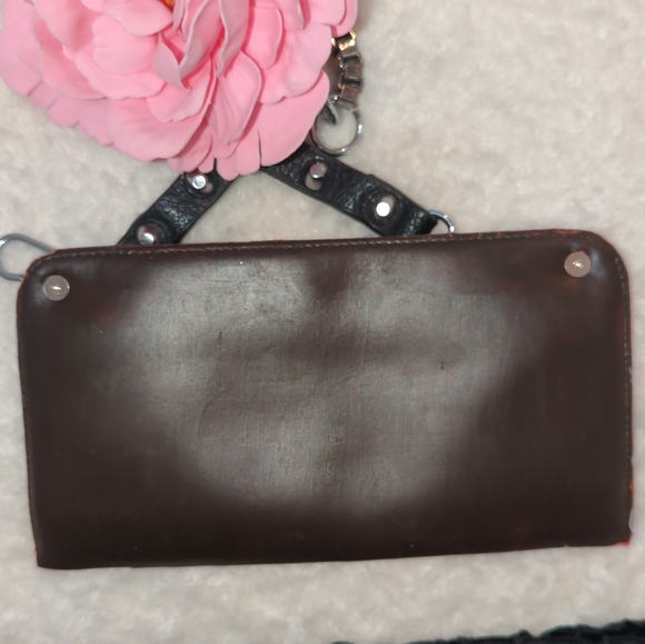 Prada Black Satin Pouch Authentic Converted To Shoulder Bag Edgy Silver Chain - Picture 11 of 11